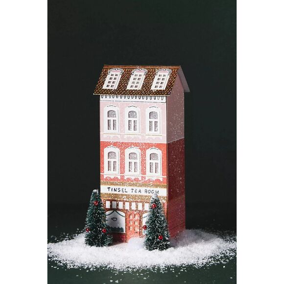 Anthropologie George Viv Light-Up Village Tinsel Tea Room Coffee Shop House NEW - Picture 1 of 3